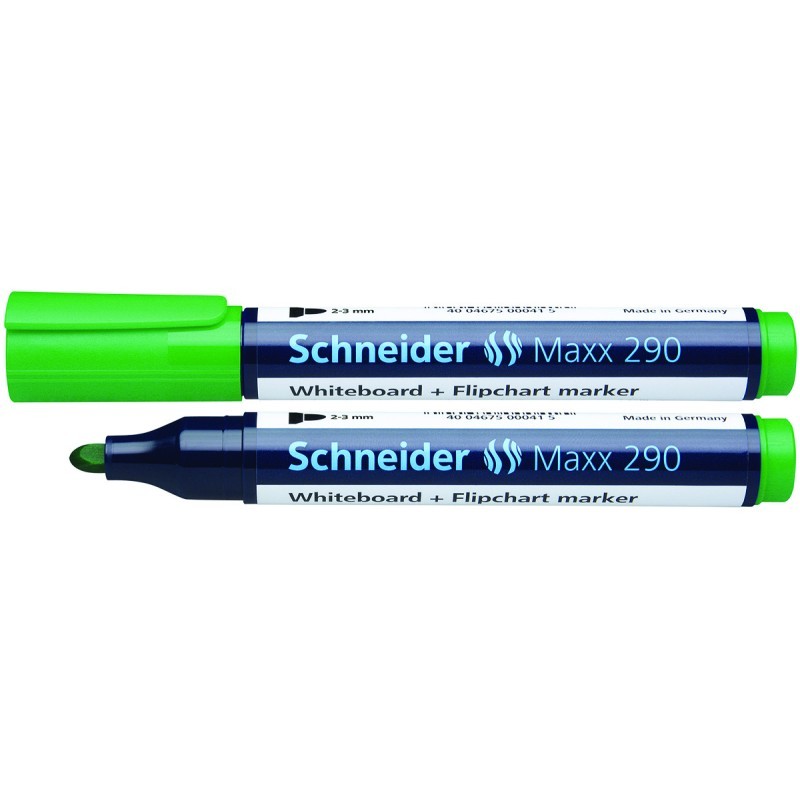 Marker za bijelu ploču i flichart 2-3mm Schneider Maxx 290 zeleni 31126