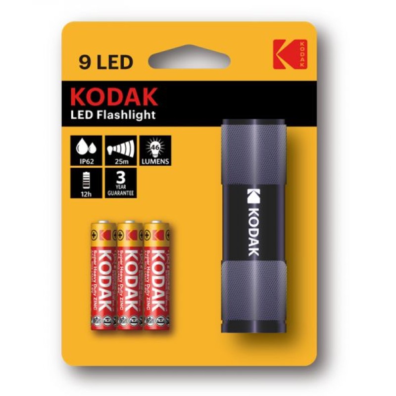 Svjetiljka Kodak 9 LED Flashlight crna 23646