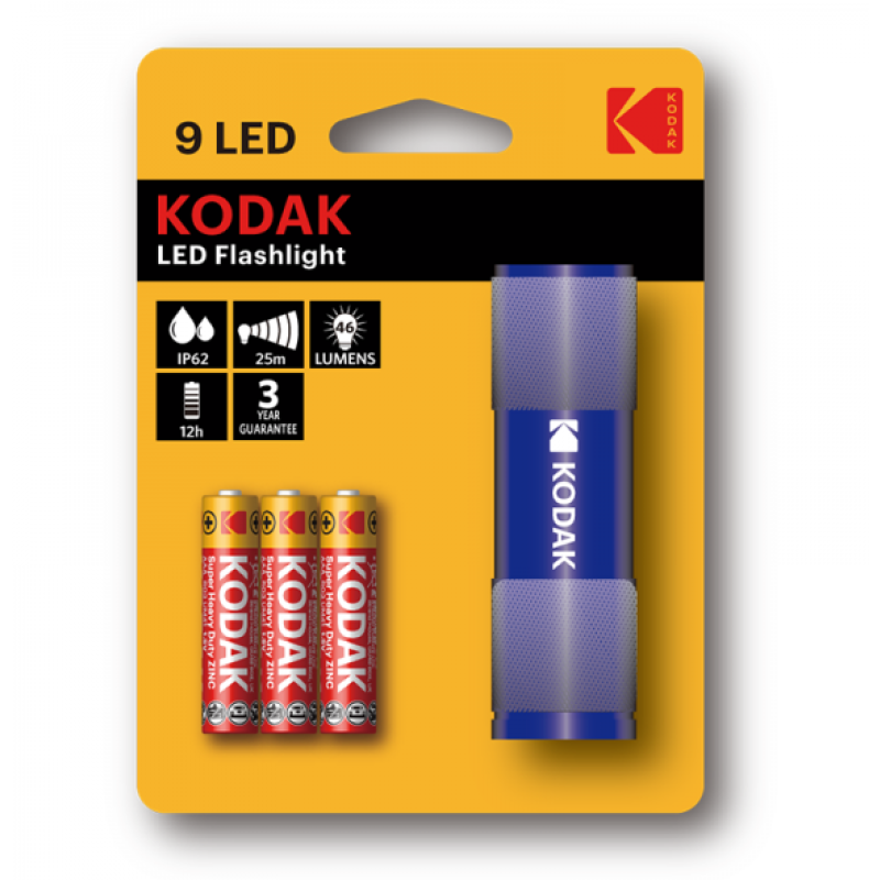 Svjetiljka Kodak 9 LED Flashlight plava 23650