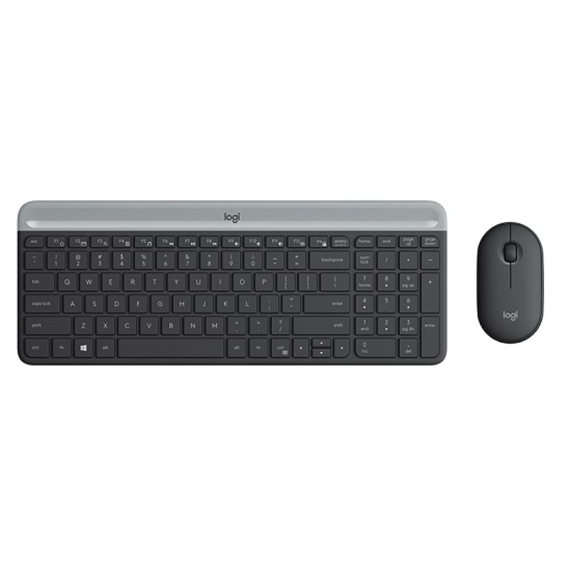 Tipkovnica LOGITECH MK470 Wireless Desktop (tipkovnica+miš) Graphite 24888