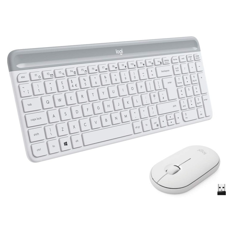 Tipkovnica LOGITECH MK470 Wireless Desktop (tipkovnica+miš) White 29911