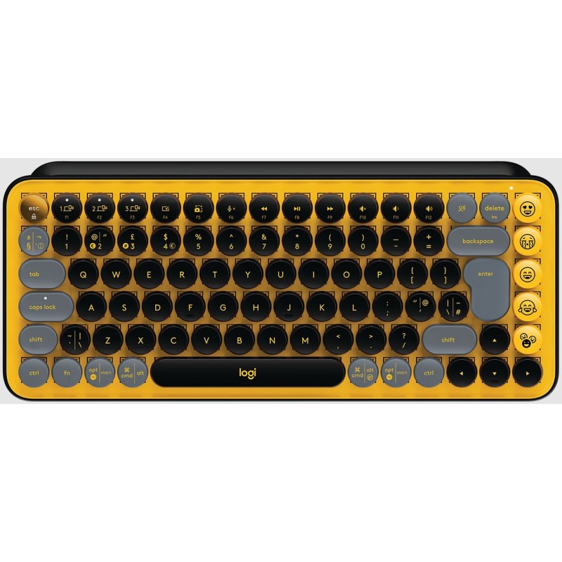 Tipkovnica LOGITECH POP Keys Mechanical w/ emoji key - Blast Yellow 30074