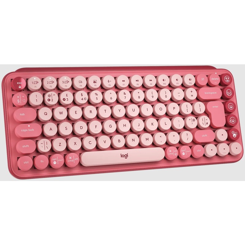 Tipkovnica LOGITECH POP Keys Mechanical w/ emoji key - Heartbreaker Rose 30070