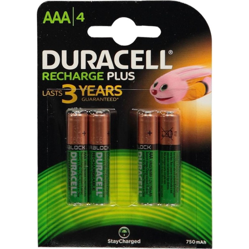 Baterija DURACELL punjiva AAA 750mAh 4/1 16817