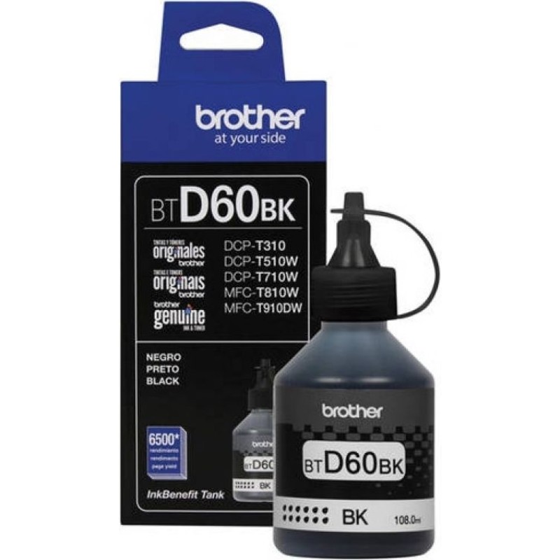 Tinta BROTHER BTD-60 Black original 18274