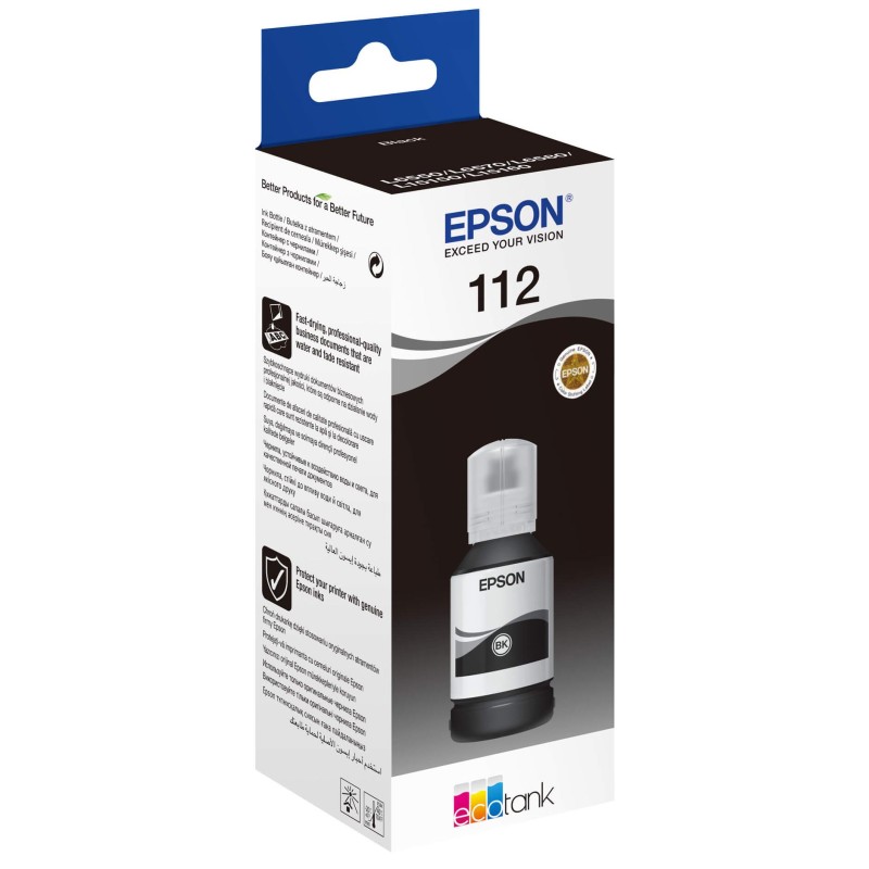 Tinta EPSON EcoTank 112 Black original 23432