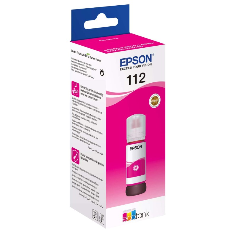 Tinta EPSON EcoTank 112 Magenta original 23436