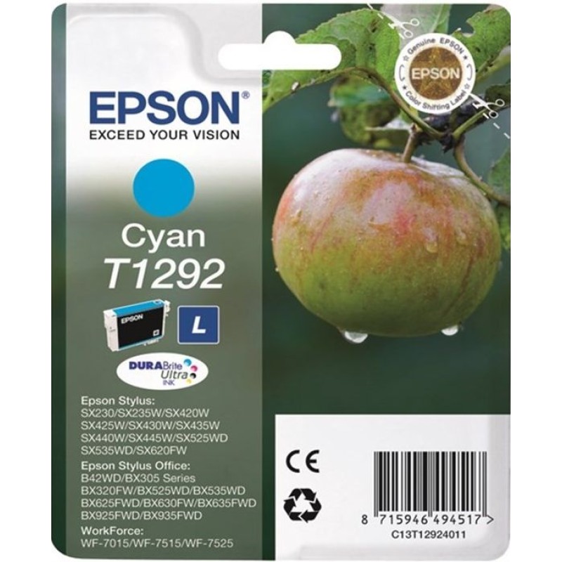 Tinta EPSON T1292 cyan original 19718