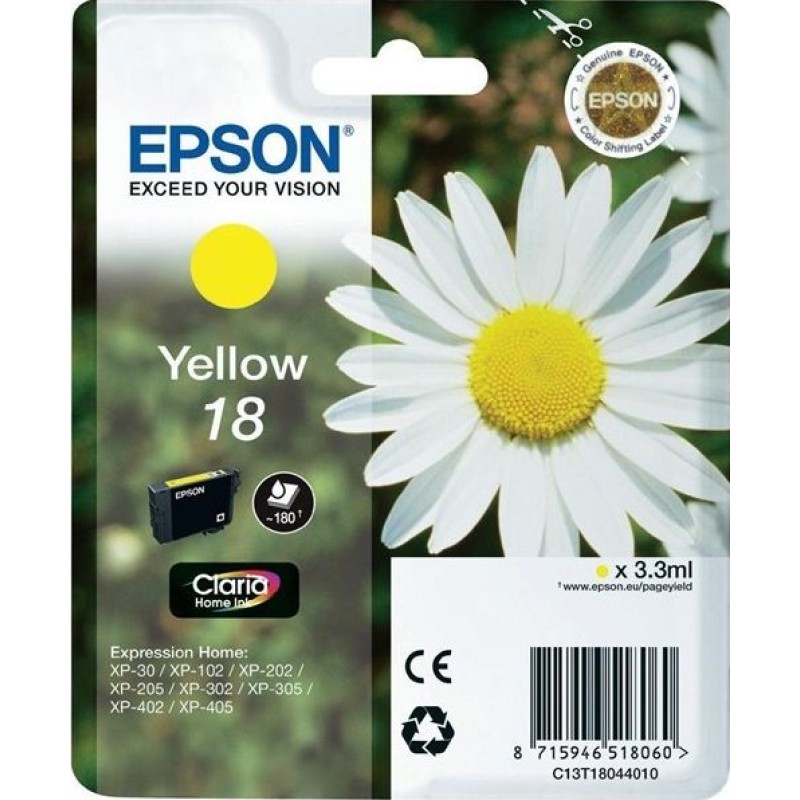 Tinta EPSON T1804 yellow 18 original 19849