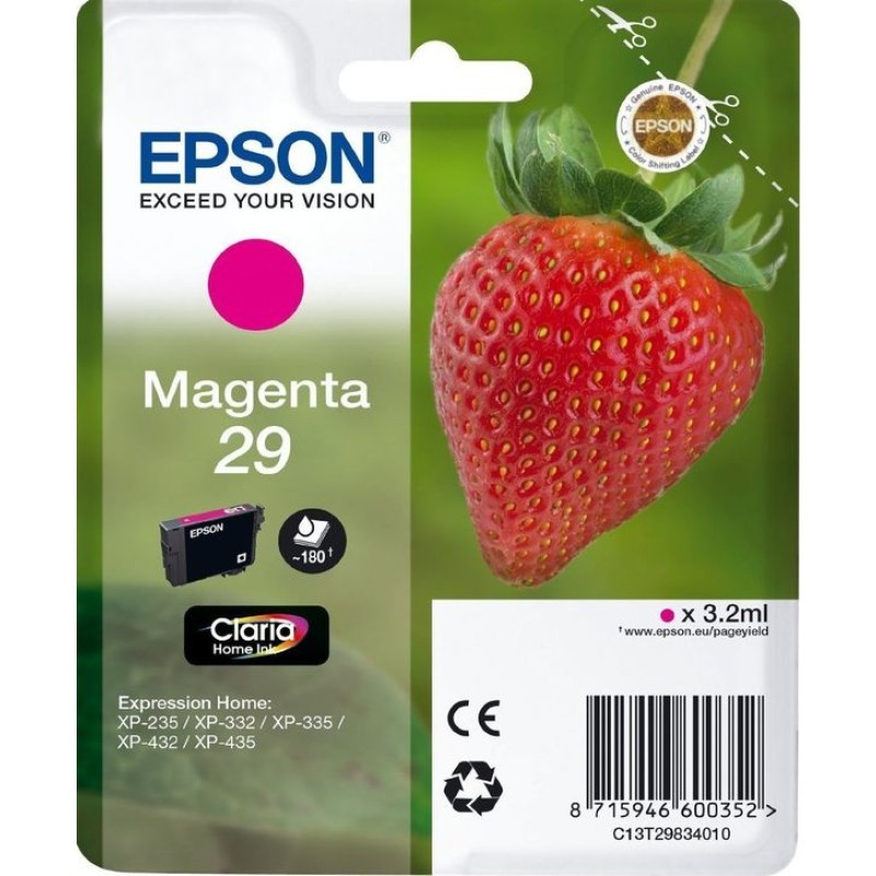 Tinta EPSON T29834010 Magenta 29 - Claria Home Ink original 16872