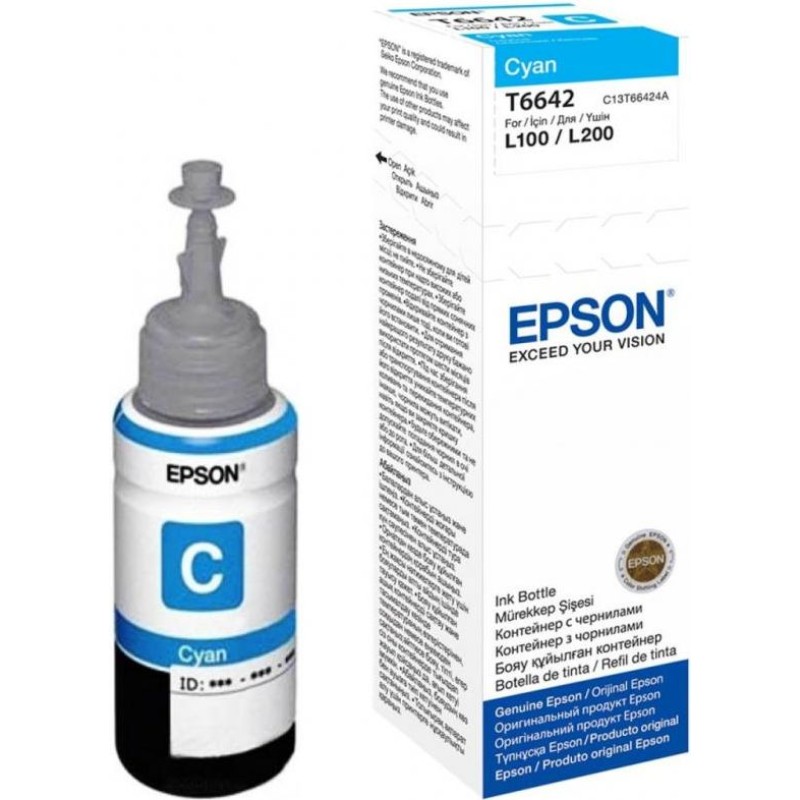 Tinta EPSON T66424 Cyan original 19915