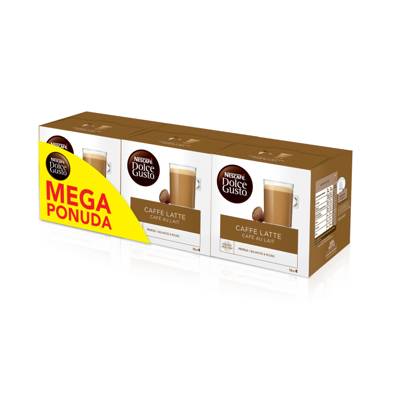 NESCAFE Dolce Gusto Cafe Au Lait 3x160g (48 kapsula) MEGAPACK 22462