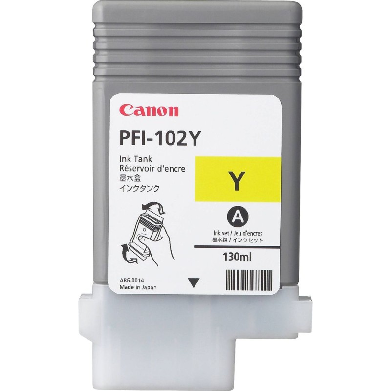 Tinta CANON PFI-102Y Yellow original 19183