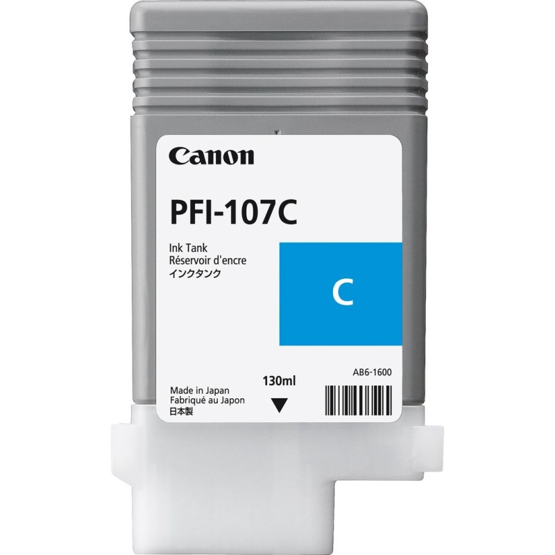 Tinta CANON PFI-107C Cyan original 16290