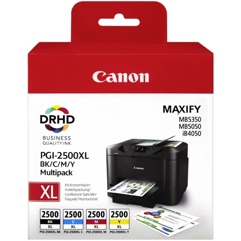Tinta CANON PGI-2500XL BK/C/M/Y Multipack original 16834