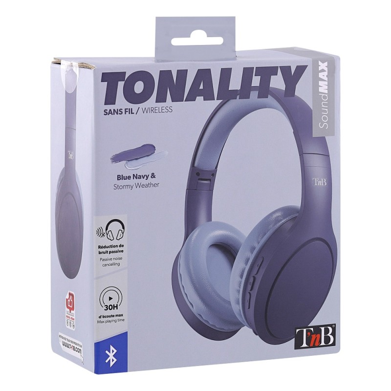 Slušalice+mikrofon T'nB Navy Tone Bluetooth - Blue & Gray 27981