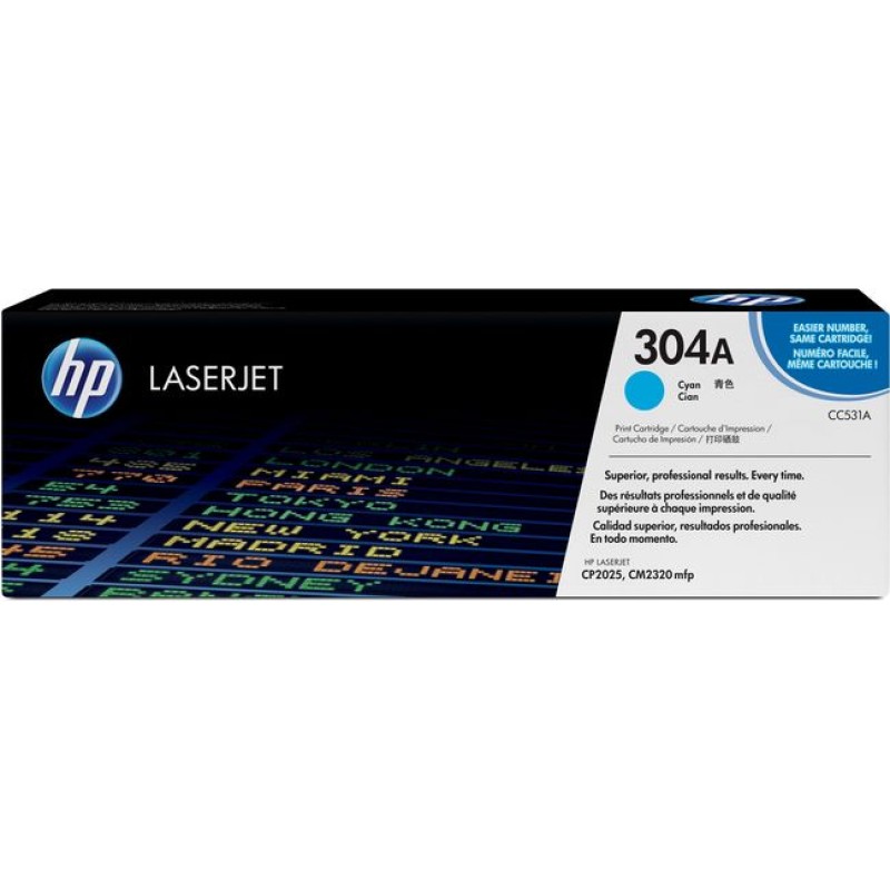 Toner HP CC531A Cyan No.304A original 15963