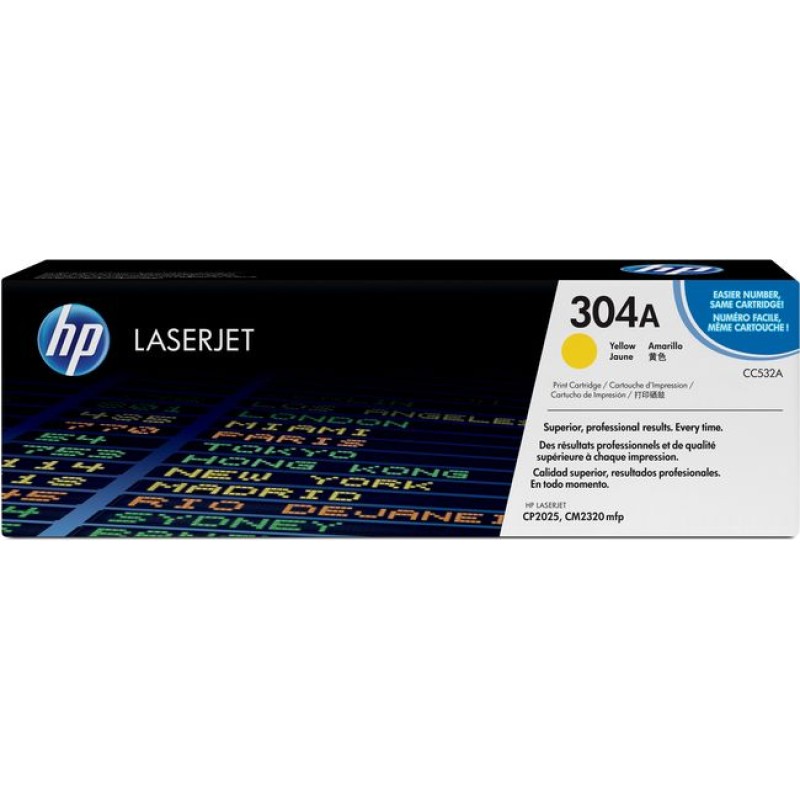 Toner HP CC532A Yellow No.304A original 15972