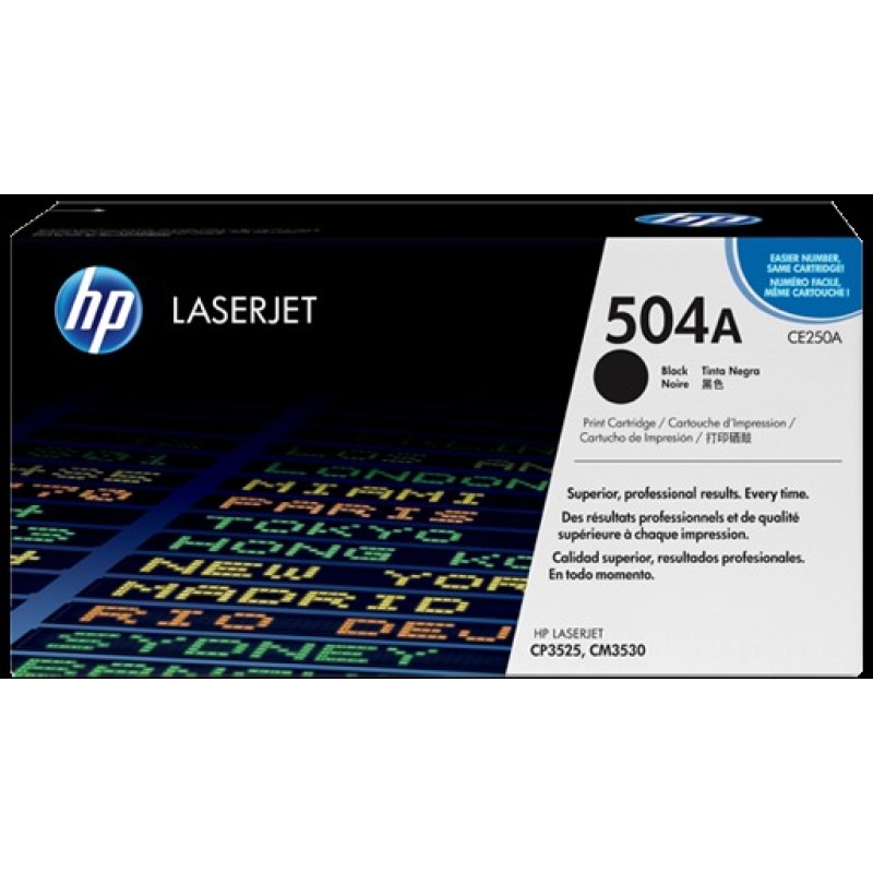 Toner HP CE250A Black No.504A original 16244