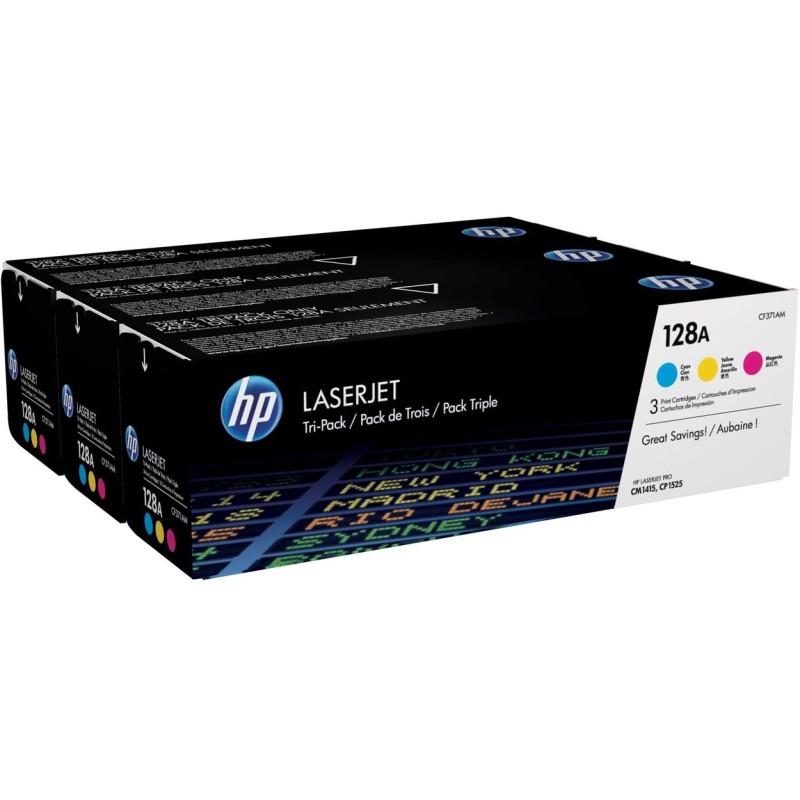 Toner HP CE321A + CE322A + CE323A = CF371AM Pak 3/1 original 16222