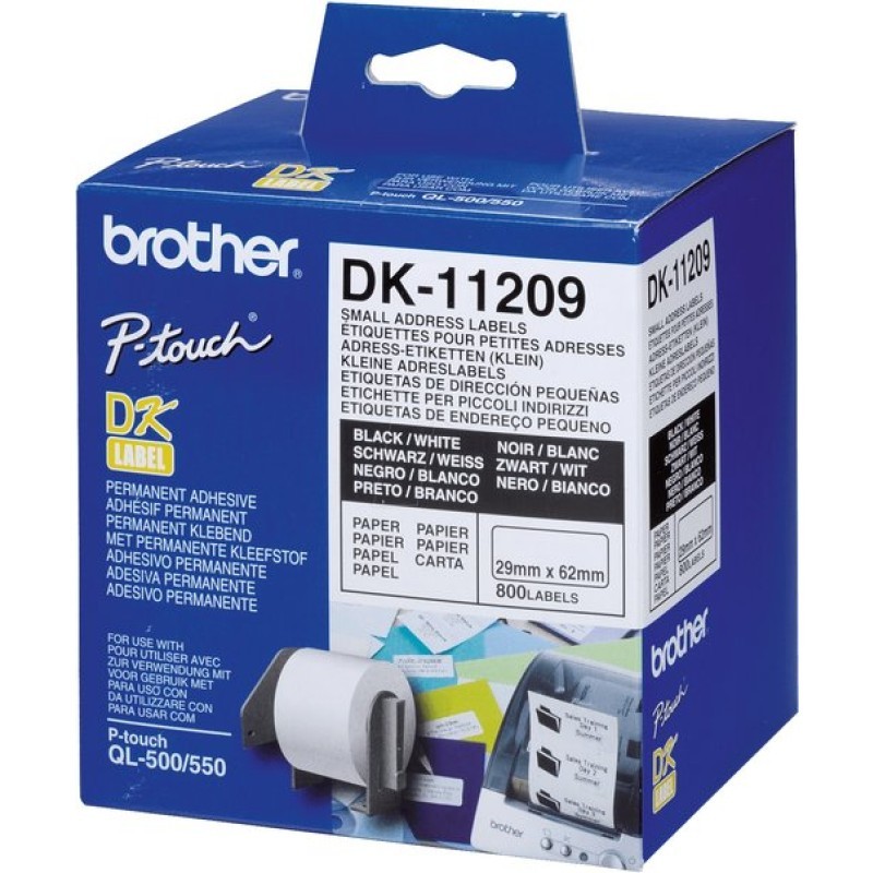 Ribbon BROTHER DK11209 male adresne naljepnice 29x62mm 800 kom 19403