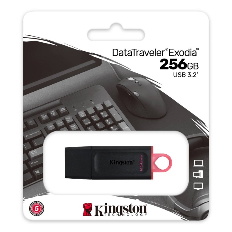 USB 3.2 Flash drive 256GB KINGSTON DataTraveler Exodia 27069