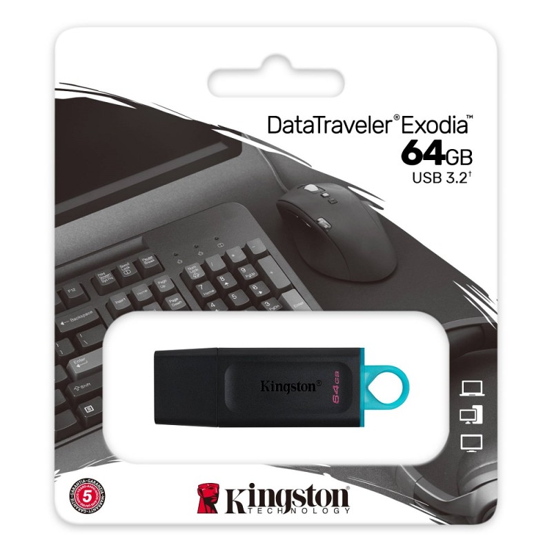 USB 3.2 Flash drive  64GB KINGSTON DataTraveler Exodia 25735