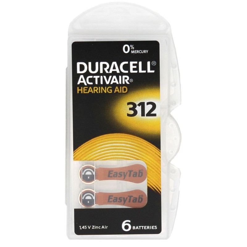 Baterija DURACELL DA312 6/1 20119