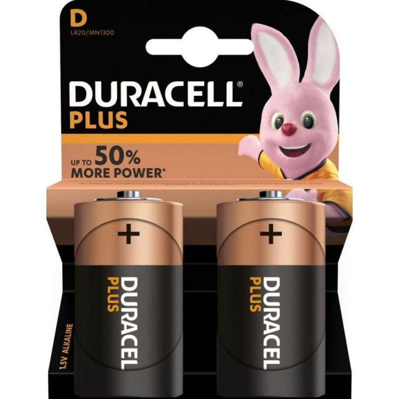Baterija DURACELL D Plus 2/1 19660