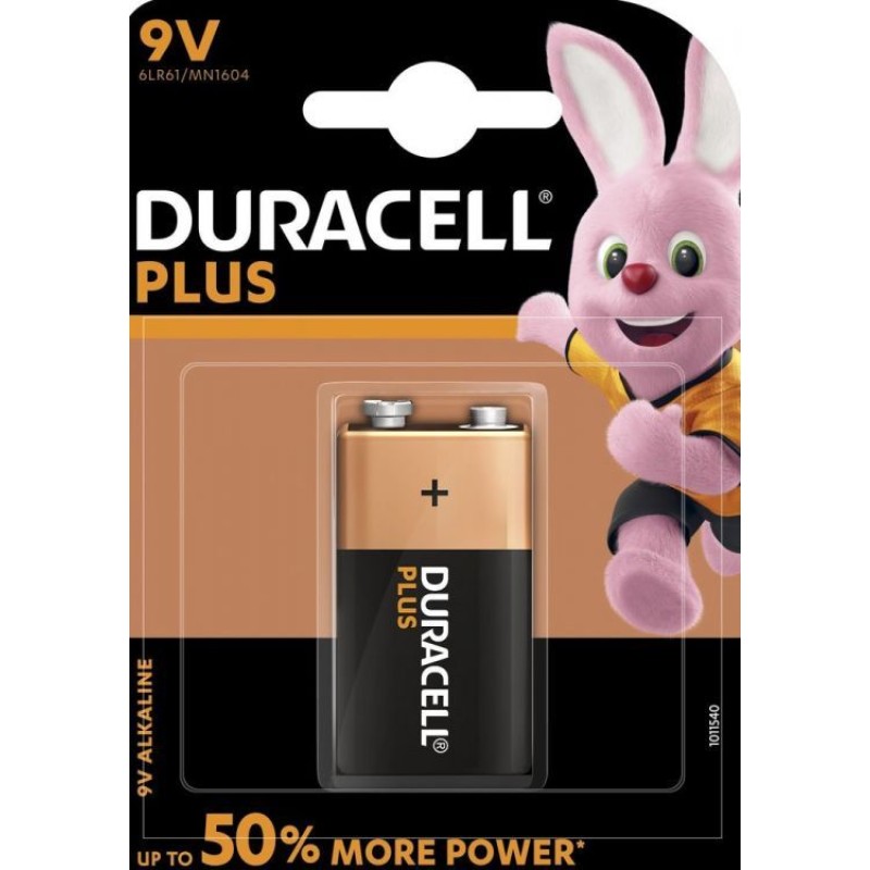 Baterija DURACELL 9V Plus 1/1 19661