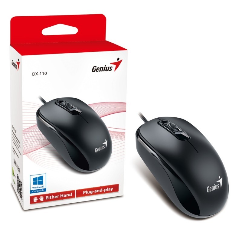 Miš GENIUS DX-110 Optical Mouse Black USB 16929