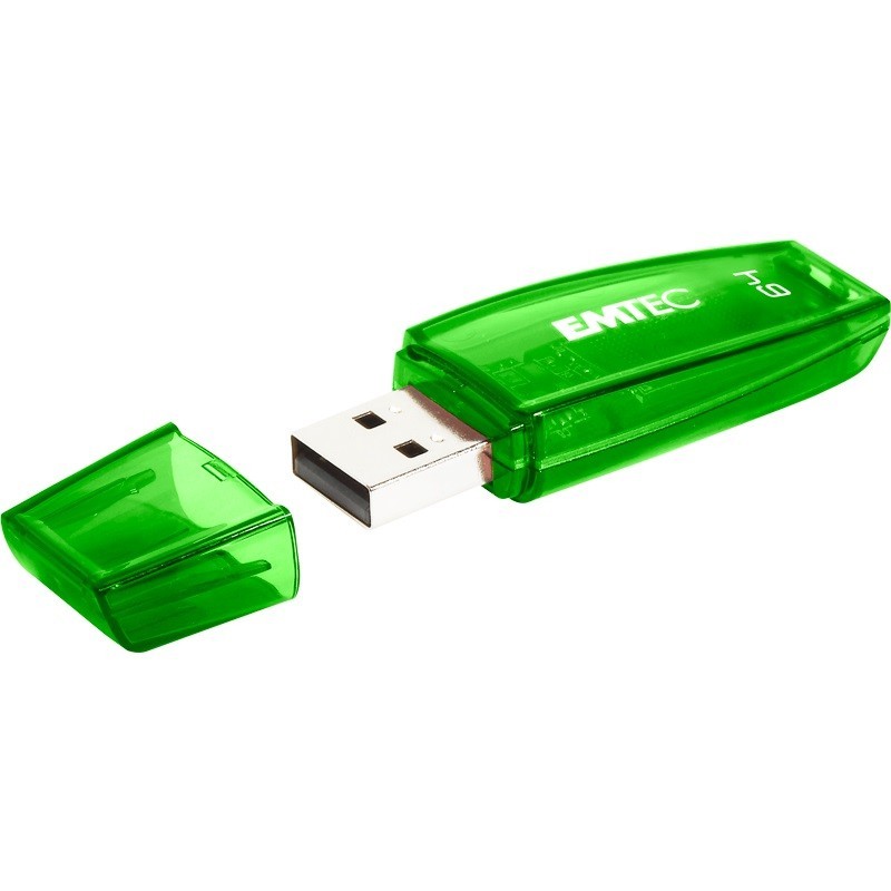 USB 2.0 Flash drive  64GB EMTEC Click Secure C410 Green 25893