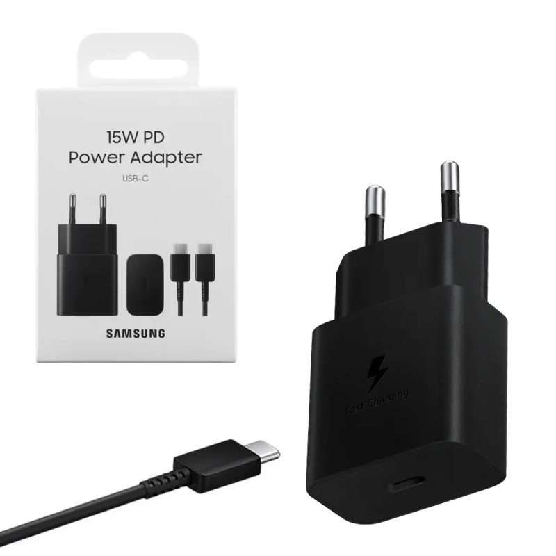 Adapter za napajanje SAMSUNG - kućni punjač USB Type-C 15W + USB-C kabel 27283