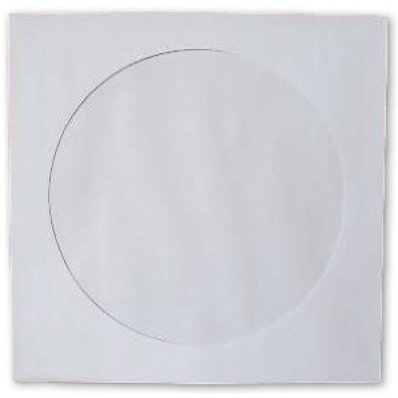 Etui za 1 CD papirnati bijeli s preklopom i prozorom  125x125mm 17171