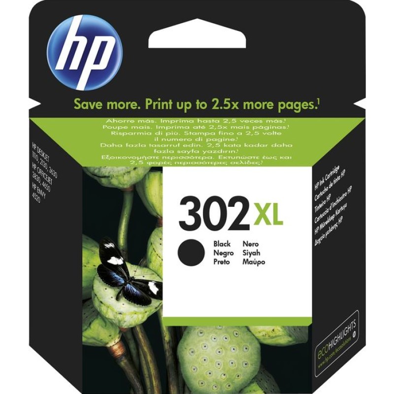 Tinta HP F6U68AE Black No.302XL original 17932