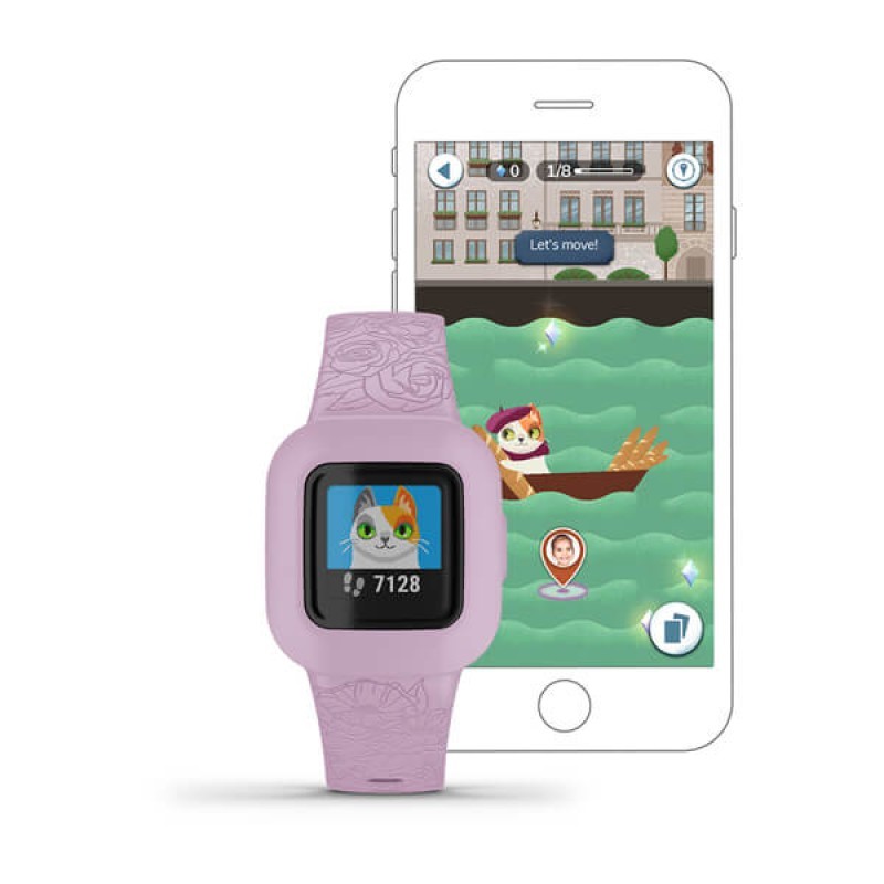 Smart watch GARMIN Vivofit jr 3 sat - Lilac Floral - 010-02441-01 25451