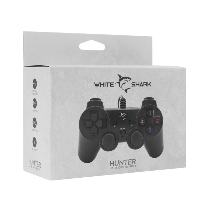 Joystick - gamepad WHITE SHARK GP-2009U Hunter USB PC - Black 27566