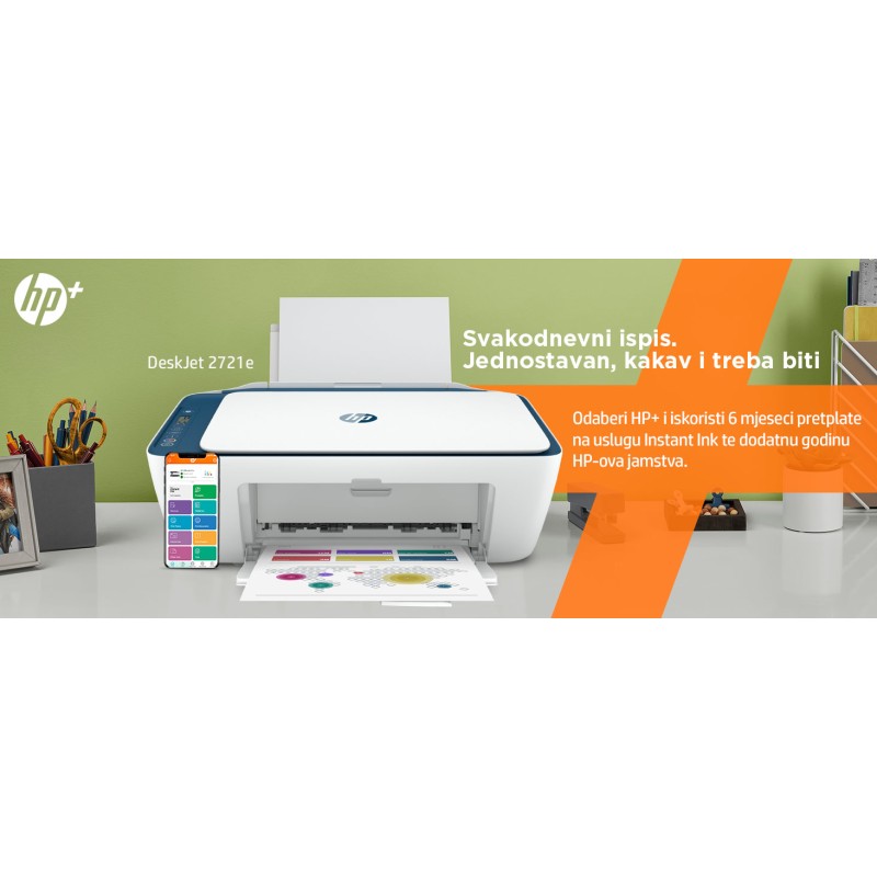 Printer HP DeskJet 2721e All-in-One Wireless 23736