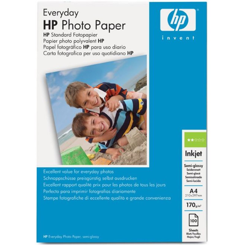 Papir photo HP A4 200g/m2 Everyday Photo Paper Glossy #100 - Q2510A 18986