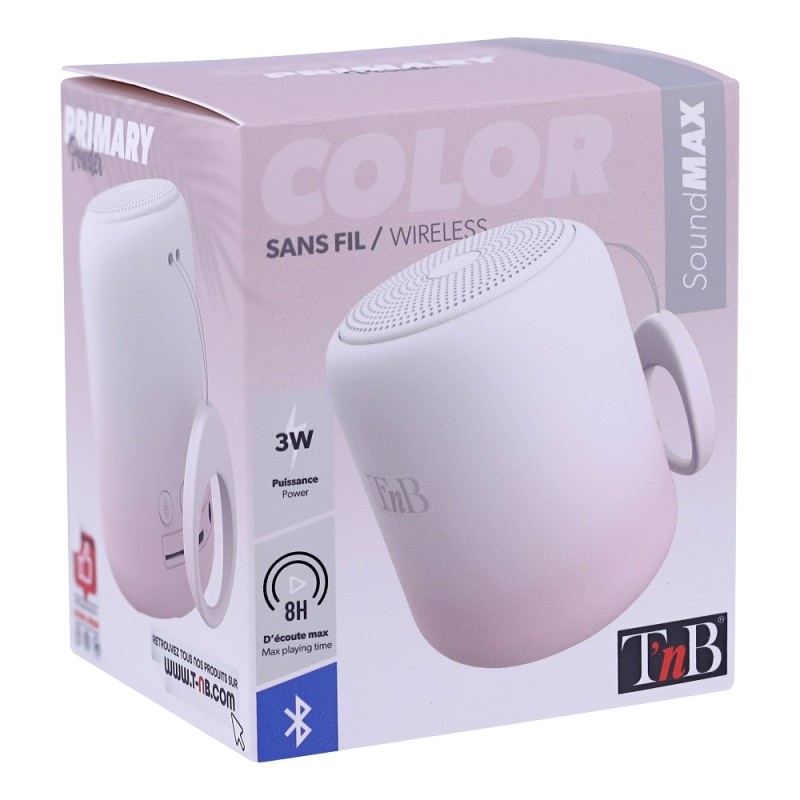 Zvučnik T'nB Bluetooth 3W Color - Pink IPX4 28063