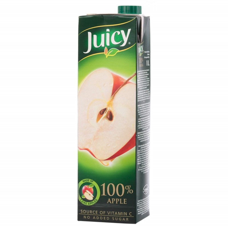 Sok JUICY jabuka 100%  brik 1,0L 30799