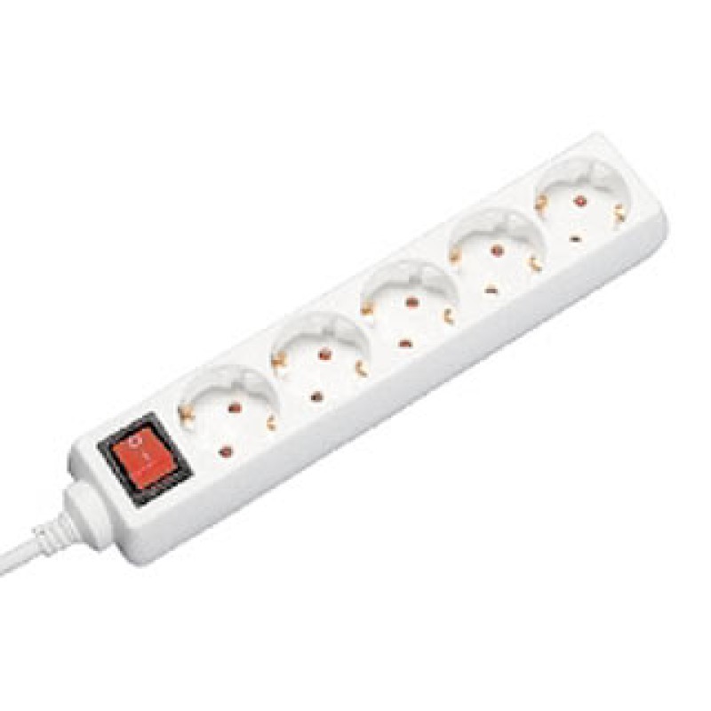 Kabel naponski produžni šuko-M=> 5x šuko-Ž  1.5m sa sklopkom 16A 250V 3500W 0817 18872