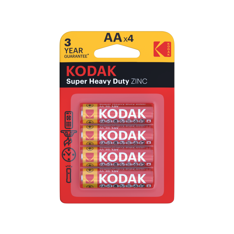 Baterija Kodak Super Heavy Duty Zink AA 4/1 23628