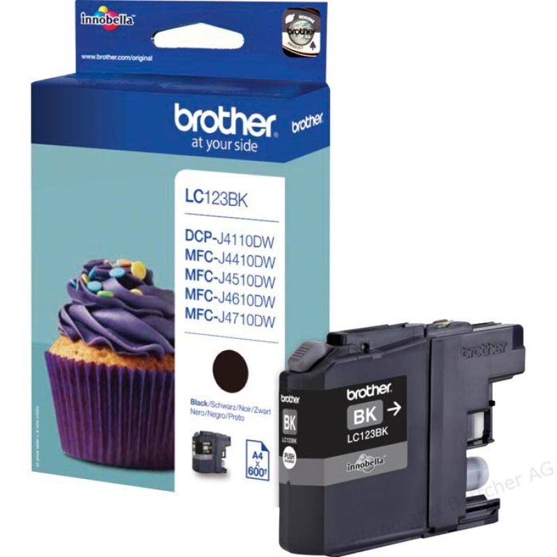 Tinta BROTHER LC-123 Black original 19874