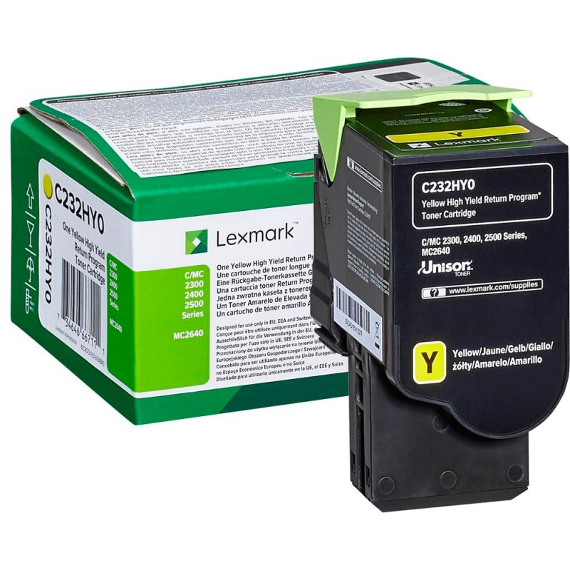 Toner LEXMARK C/MC2325/2425/2535/MC2640 C232HY0 Yellow original 18719