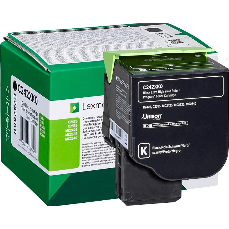 Toner LEXMARK C/MC2425/ 2535/ MC2640 Black original 18694