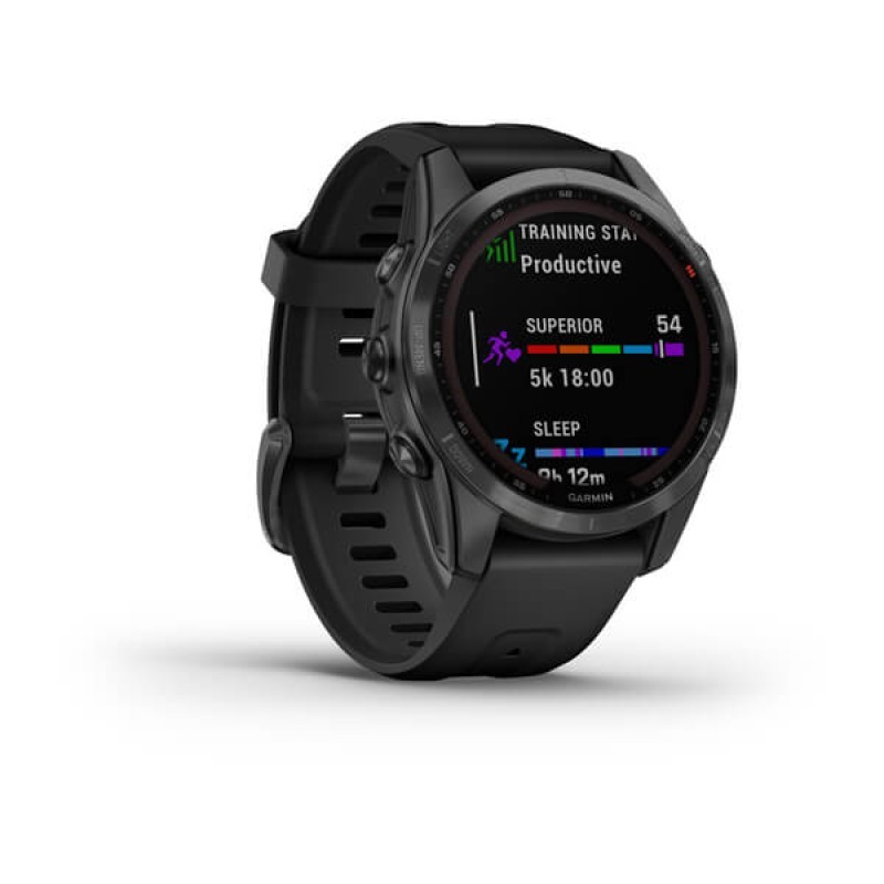 Smart watch GARMIN Fenix 7S SOLAR Tamnosivi s crnim remenom - 010-02539-13 25034