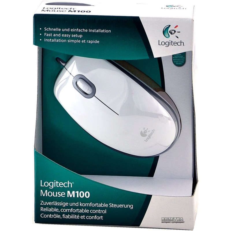 Miš LOGITECH M100 White - USB 19562