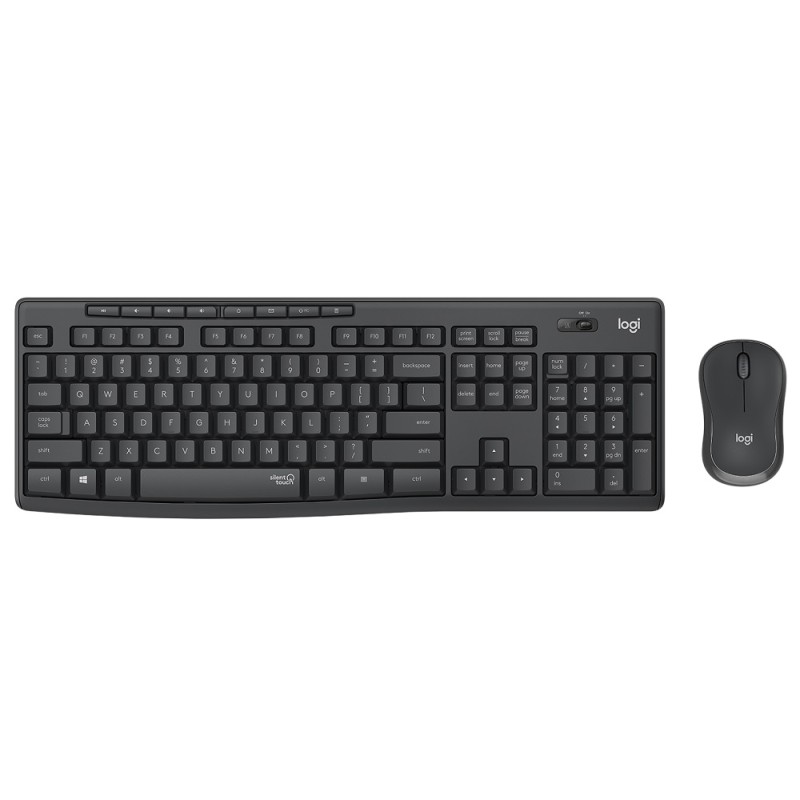 Tipkovnica LOGITECH MK295 Silent Wireless Desktop (tipkovnica+miš) - crna 23472