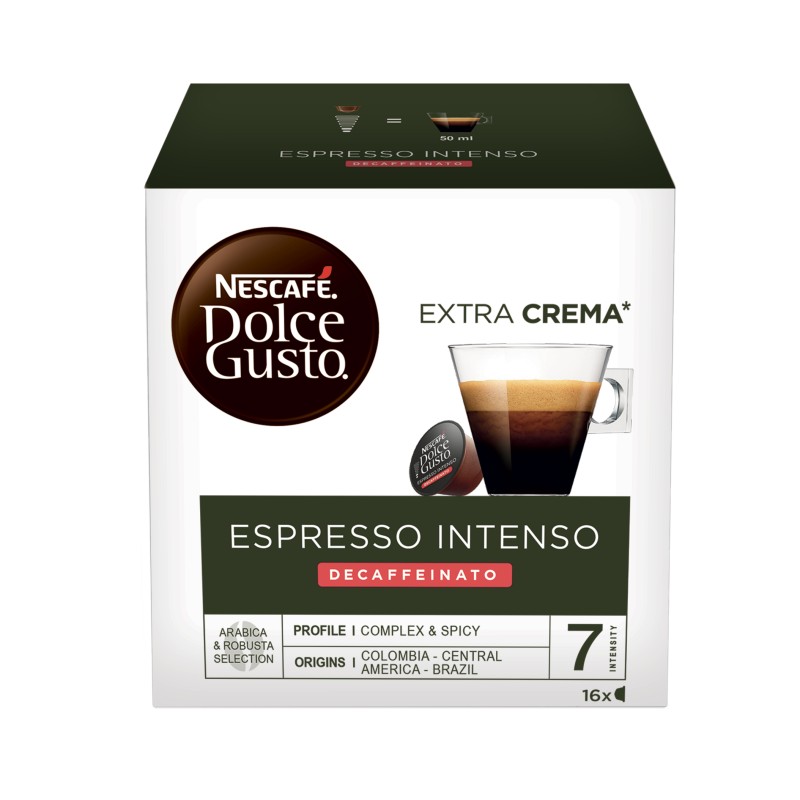 NESCAFE Dolce Gusto Espresso Intenso bez kofeina kava 99,2g (16 kapsula) 17974